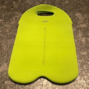 Built NY 2 Bottle BYOBag Neoprene Green Wine Liquor Bag